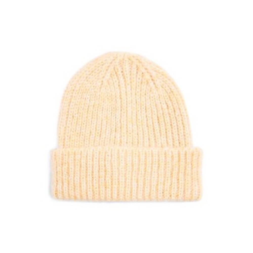 Topshop 100% Acrylic Rib-Knit Beanie for Women